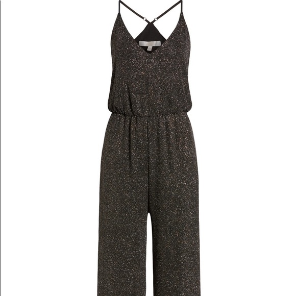 WAYF Black glitter jumpsuit, size S - Picture 2 of 10
